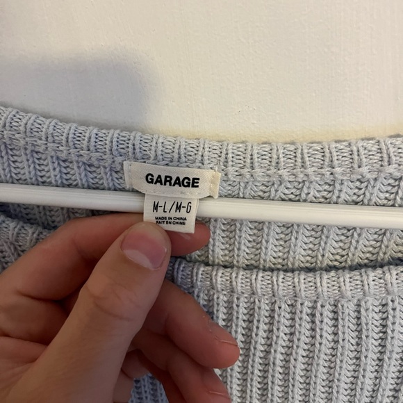 Garage Sky Blue Knit Sweater - Picture 3 of 3